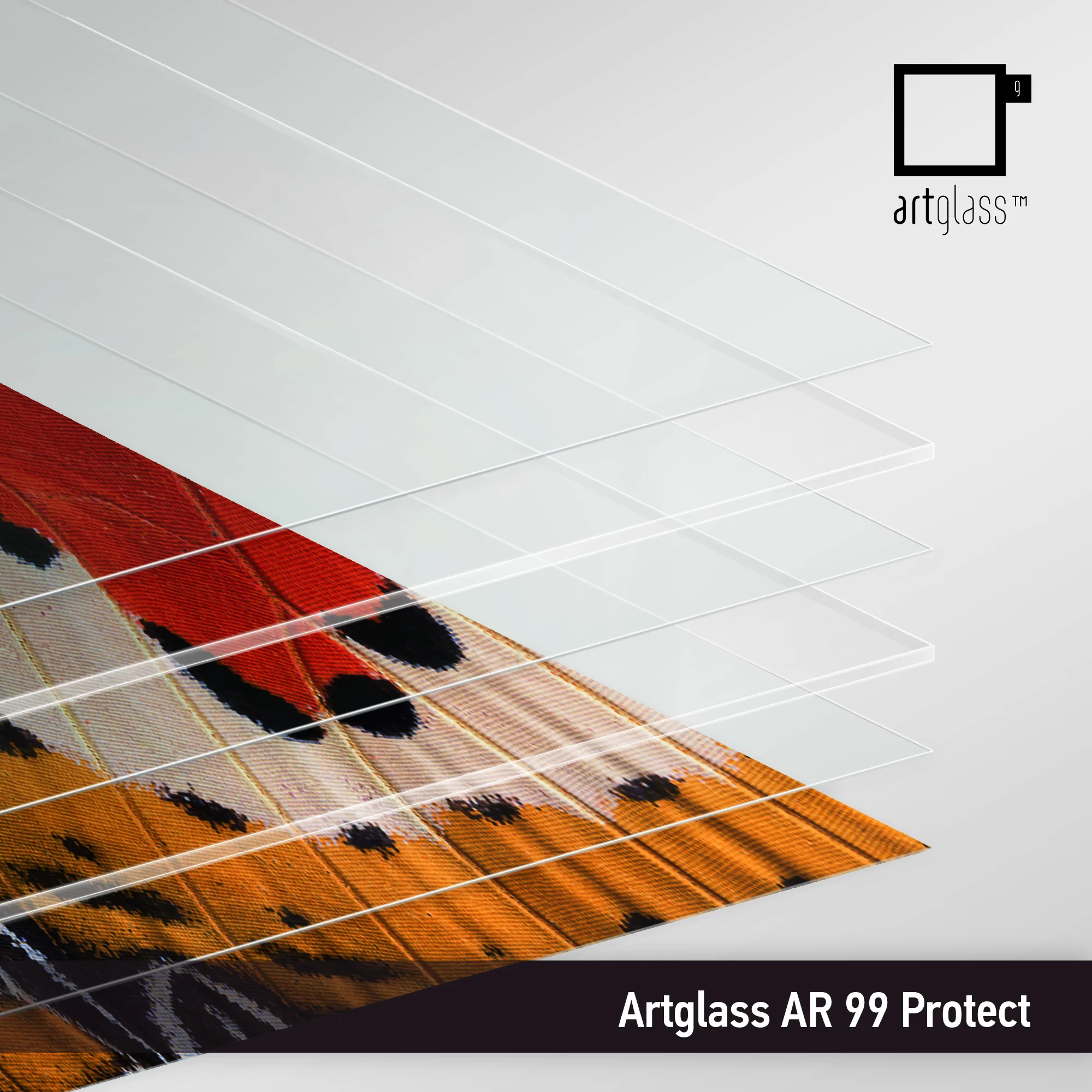 Artglass AR 99 Protect laminated shatter-resistant anti-reflective glass